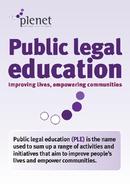 Plenet leaflet on public legal education (PLE)